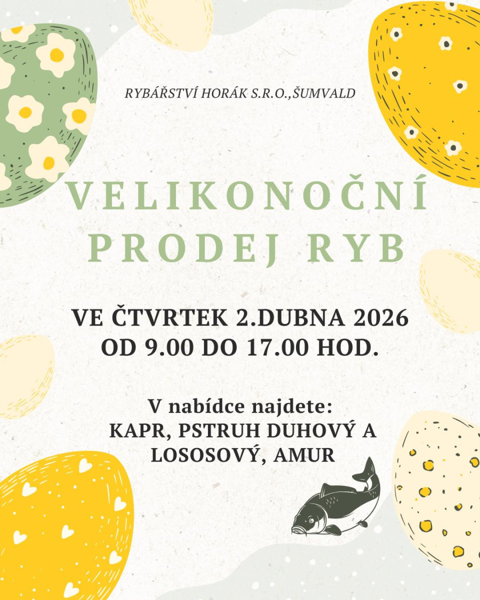 Velikonoční prodej ryb